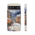 Bustling Victorian Christmas Market - Impact Resistant Phone Case Google Pixel 6 Glossy